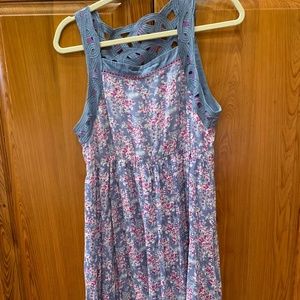 Esley Blue Floral Dress